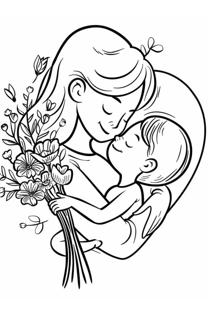 TRANH TÔ MÀU CHO BÉ NGÀY 20/10