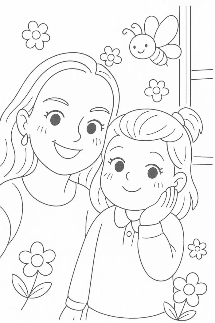20+ mẫu tranh tô màu tặng mẹ 8/3 và 20/10 đẹp, ý nghĩa nhất