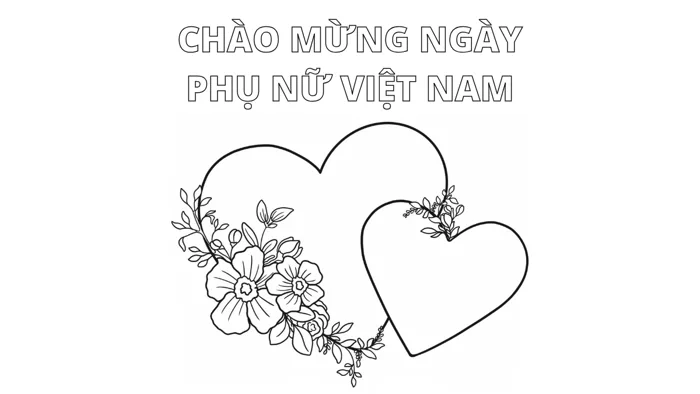 100+ mẫu tranh tô màu ngày 20/10 ý nghĩa và đơn giản