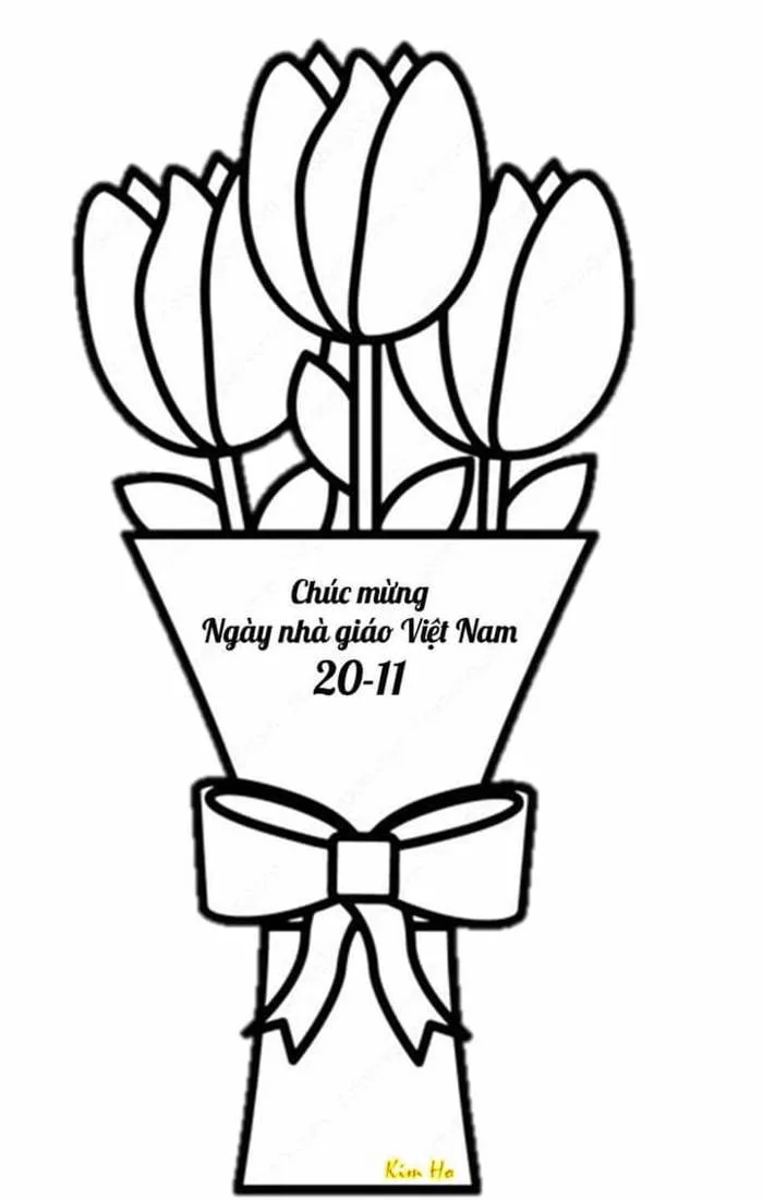 TRANH TÔ MÀU 20/11