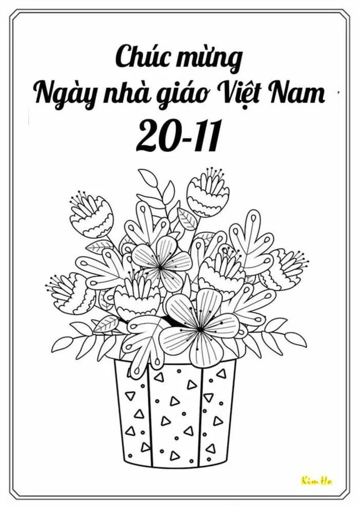 TRANH TÔ MÀU 20/11