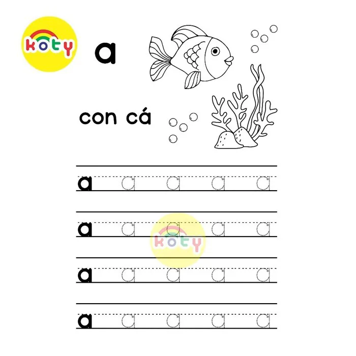 Bô 29 Tranh Tô Màu Bảng Chữ Cái In Thường Tiếng Việt - Giúp Bé Tập Viết  Theo Nét Đứt TV20 | Shopee Việt Nam