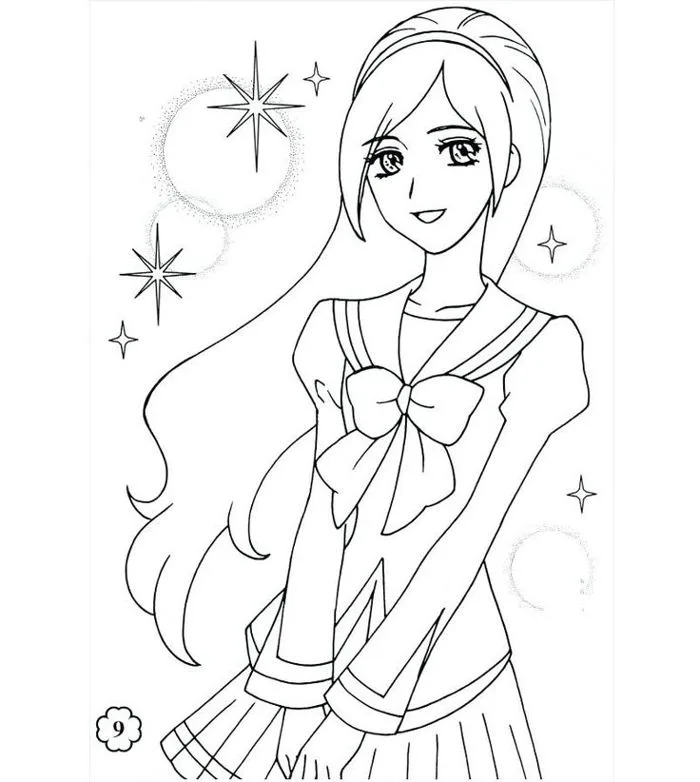 99 mẫu tranh tô màu Anime đẹp nhất được trẻ em yêu thích hiện nay - GUU.vn