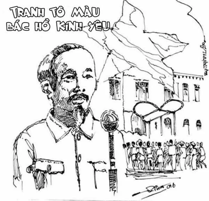 99+ Tranh tô màu Bác Hồ đẹp dành cho trẻ mầm non và tiểu học