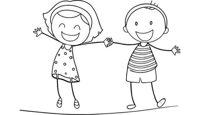 Tranh tô màu bạn trai bạn gái đẹp dễ thương cho mọi lứa tuổi