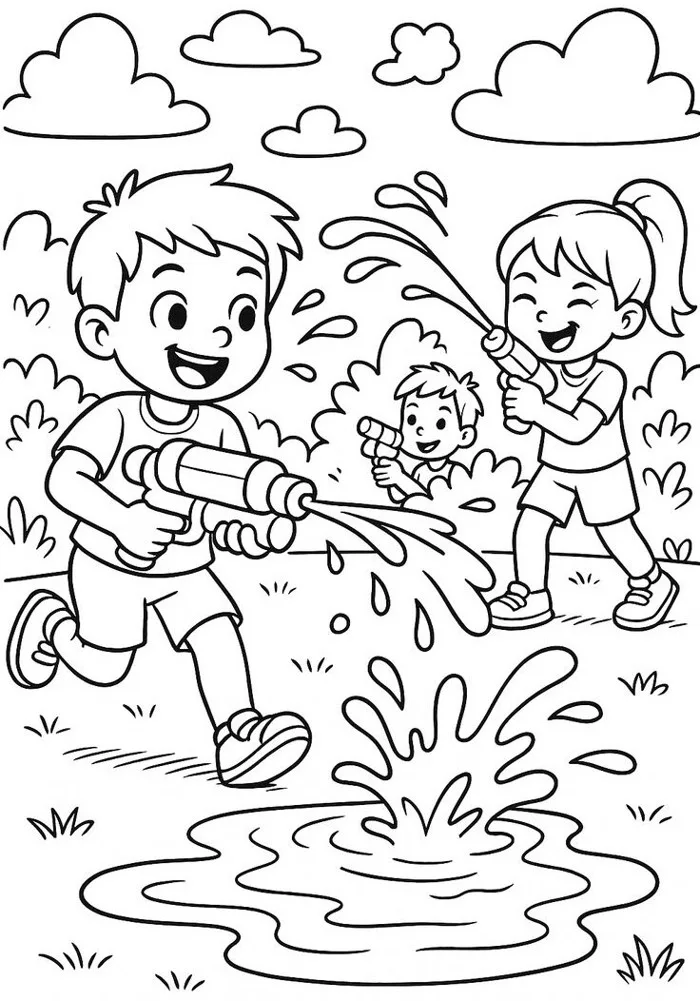 20 bức tranh tô màu về tình bạn, dạy bé biết kết bạn tốt mà chơi