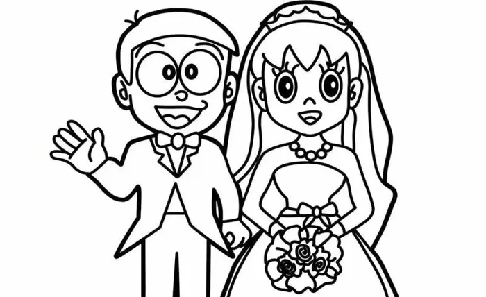 Tranh tô màu bạn trai bạn gái đẹp dễ thương cho mọi lứa tuổi
