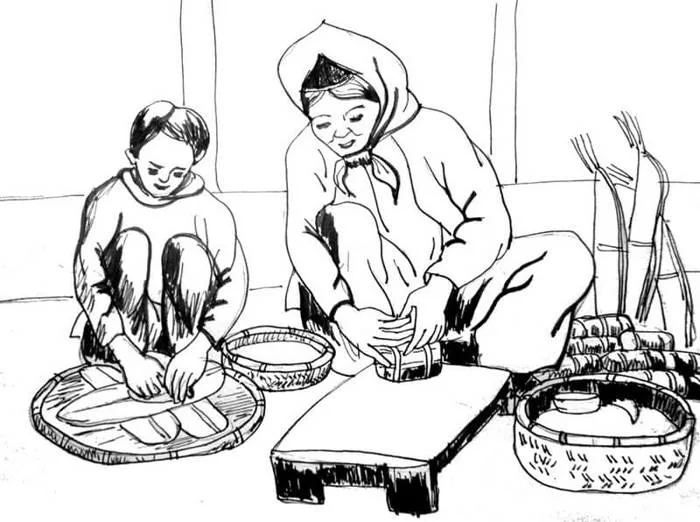 Hướng dẫn cách vẽ tranh tô màu gói bánh chưng ngày Tết 2026