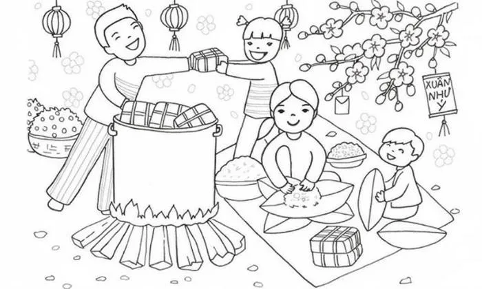 Bộ tranh tô màu Tết Nguyên Đán 2026 ý nghĩa, độc đáo cho bé