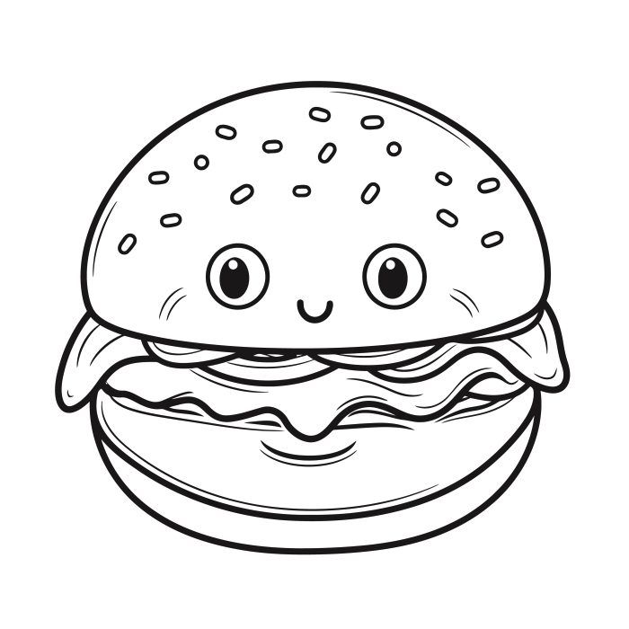 Tải miễn phí Phác Thảo Phác Thảo Trang Màu Bánh Hamburger Dễ Thương Vẽ  Vector Dễ Dàng Và Thú Vị Công cụ đồ họa | PNG chuyên nghiệp - Pikbest