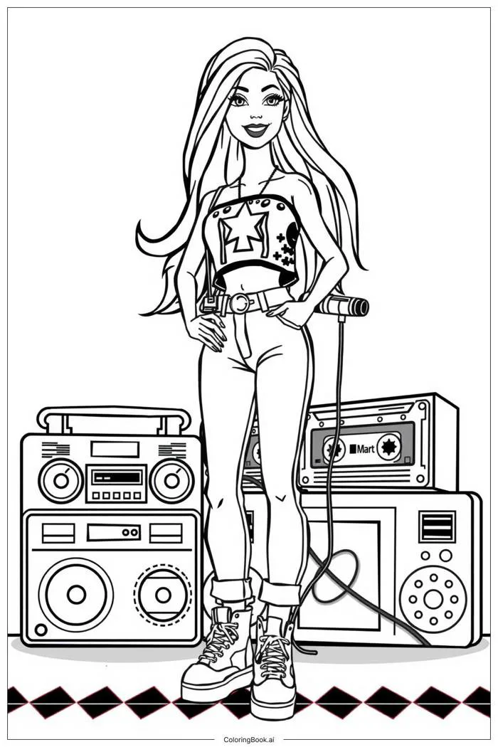 59 trang tô màu barbie (PDF và PNG miễn phí) 59 trang tô màu barbie (PDF và PNG miễn phí)