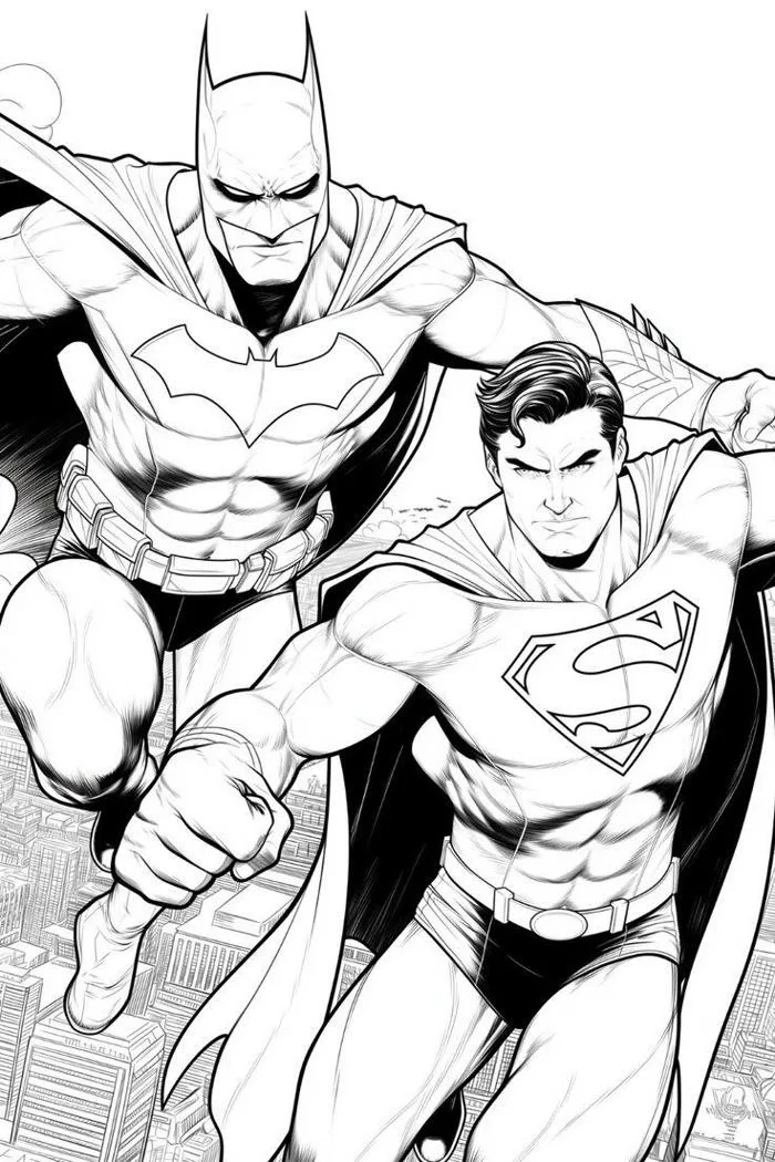 Tranh tô màu Batman cho bé mầm non vừa chơi vừa rèn luyện trí thông minh