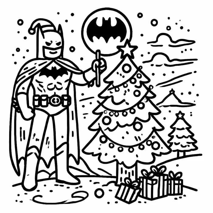 Tô Màu Người Dơi Batman - Tranh Tô Màu Cho Bé
