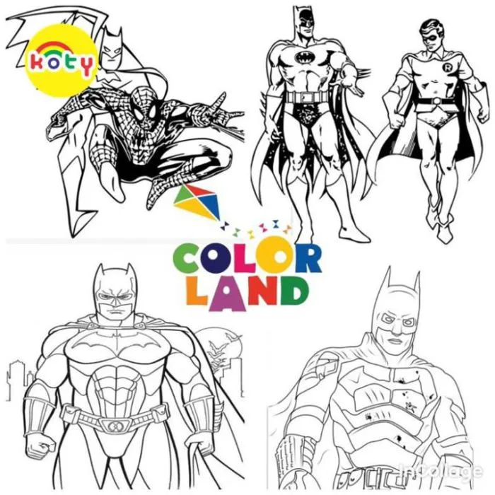 Tranh Tô Màu Batman - Bộ 10 Tờ Giấy Dành Cho Màu Sáp, Màu Chì - KOTY |  Lazada Việt Nam