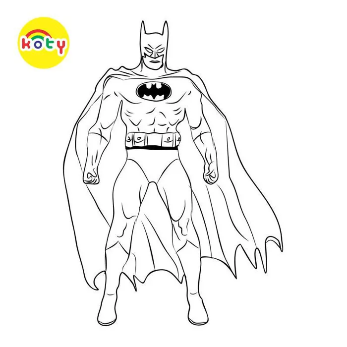 Bộ 50 Tranh Tô Màu Batman – Người Dơi cho bé Đồ Chơi Giấy A4, A5 mã TM538 -  Vetranhtomau.com