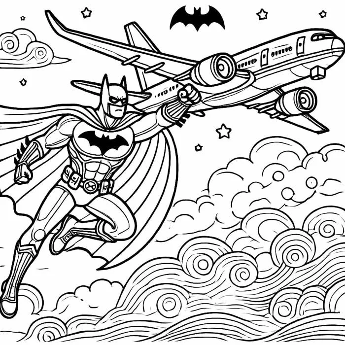 Tô Màu Người Dơi Batman - Tranh Tô Màu Cho Bé