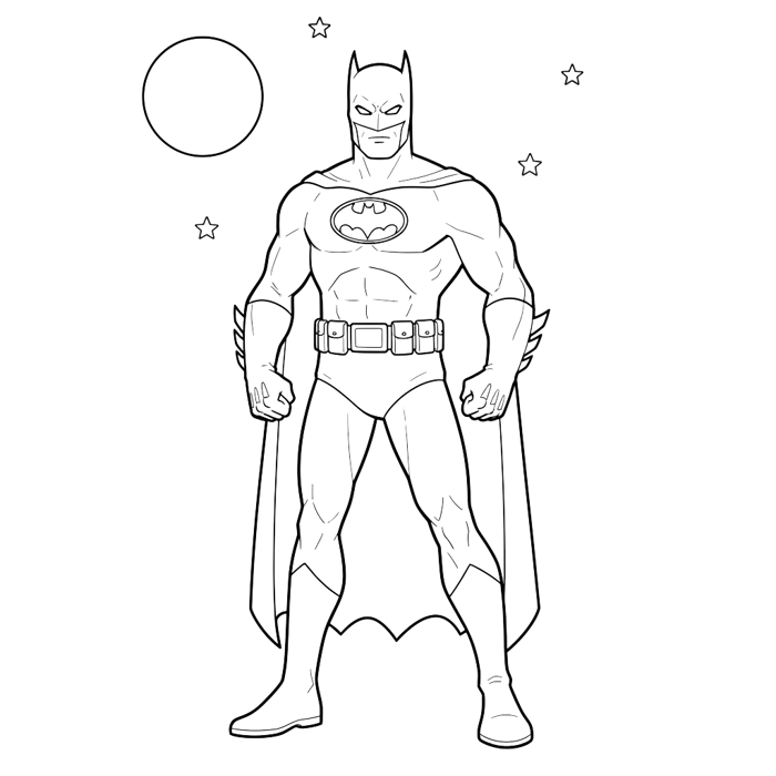 44 Tranh Tô Màu Batman: Tải ảnh Hiệp Sĩ Bóng đêm Siêu đẹp