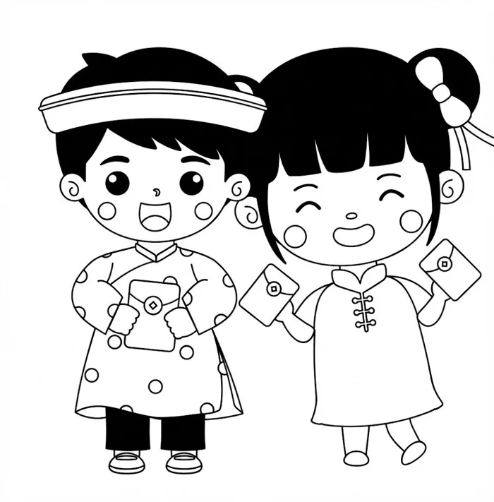 Bộ tranh tô màu lì xì Tết đẹp, ý nghĩa cho bé và gia đình 2026 - Tổng hợp  những bộ tranh tô màu dành cho bé