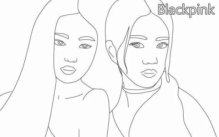 Tô Màu Blackpink - Tranh Tô Màu Cho Bé