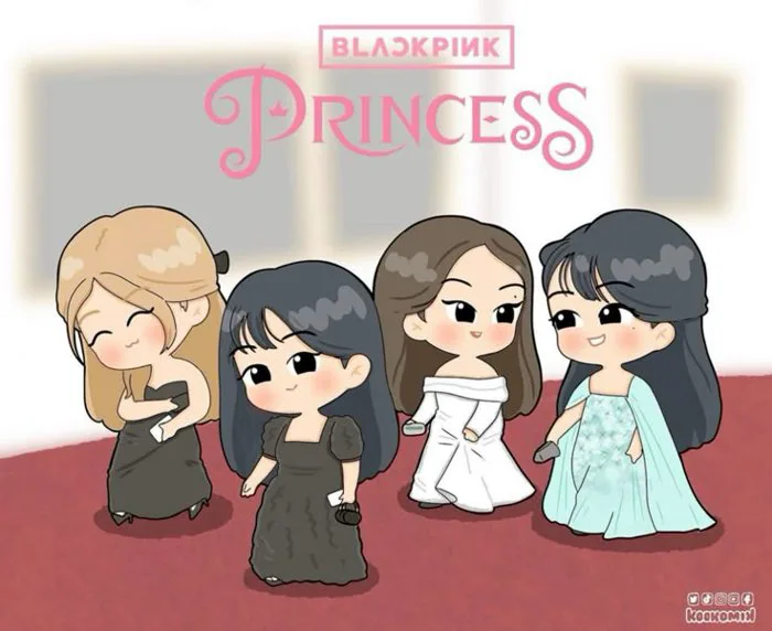 Đổ gục với bộ ảnh Blackpink chibi cute dễ thương quên lối về