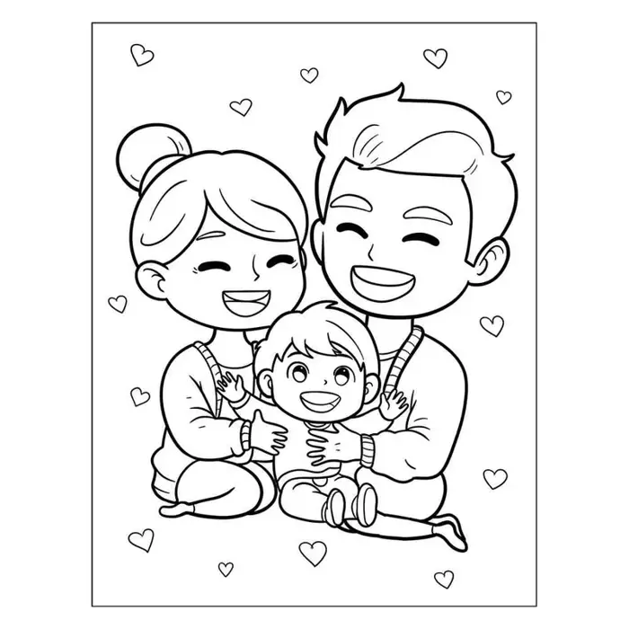 101+ tranh tô màu bố mẹ bên con giúp bé rèn kỹ năng tô