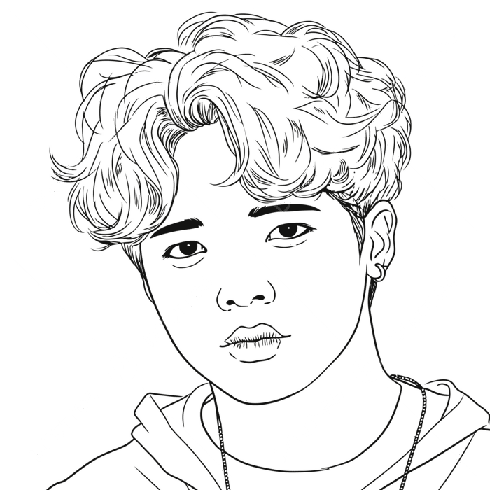 Hình ảnh Tranh Tô Màu Cho Người Hâm Mộ Bts — Bản Vẽ Phác Thảo Phác Thảo  Shinhwa đẹp Vector PNG , Bản Vẽ Cánh, Vẽ Nhẫn, Vẽ Quạt PNG và Vector