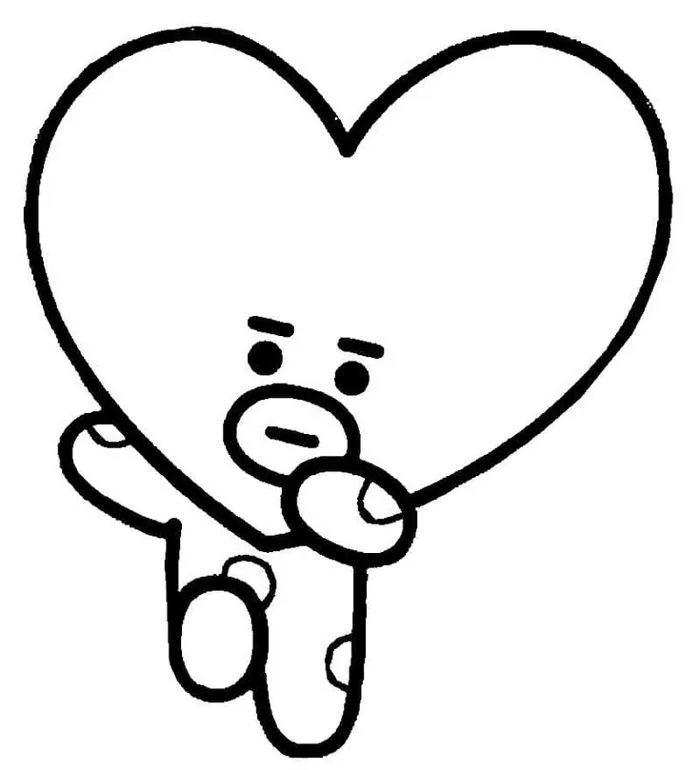 Tô màu Nhân Vật BT21 Ngộ Nghĩnh - Trang Tô Màu Cho Bé