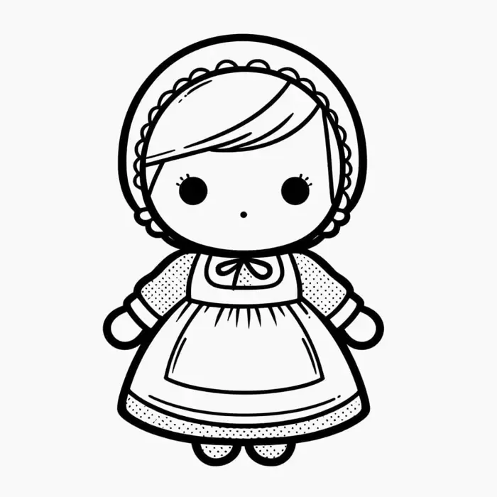 Bộ sưu tập tranh tô màu búp bê baby xinh xắn cho bé gái yêu thích sáng tạo