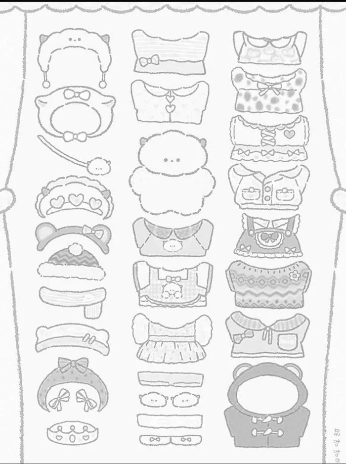 Diy Paper Doll | Người giấy cute, Tô màu búp bê giấy, Mô hình giấy cute ko  màu
