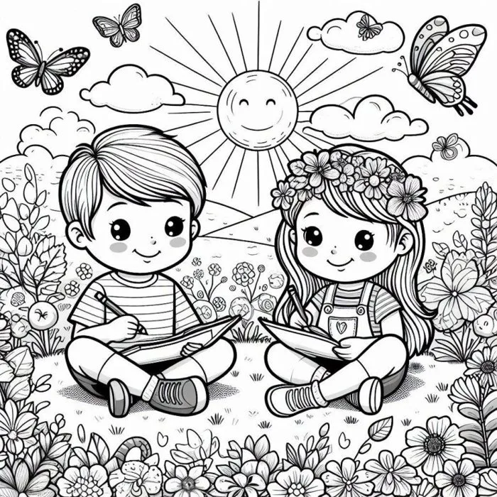 Tranh tô màu bốn mùa, cách trẻ mầm non học về thế giới từ những gam màu Tranh tô màu bốn mùa, cách trẻ mầm non học về thế giới từ những gam màu