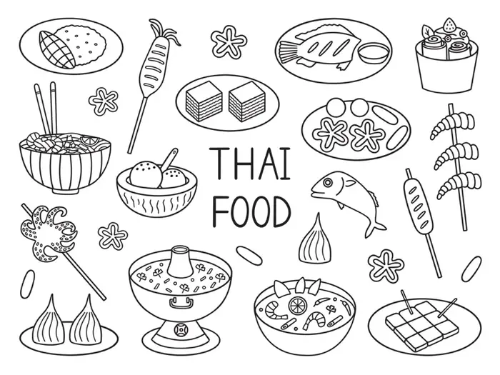 Tranh tô màu thực phẩm đẹp sắc nét dành cho bé sáng tạo