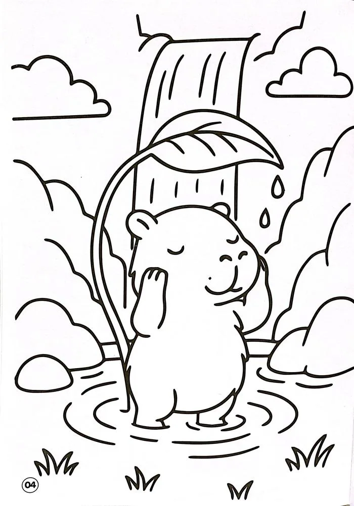 Sách Tô Màu Capybara - Ngộ Nghĩnh - FAHASA.COM