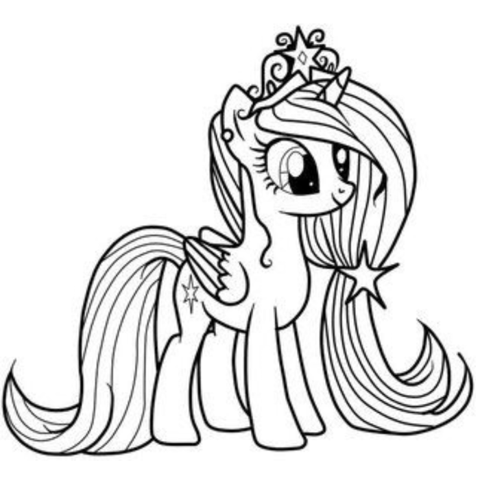 Tô Màu Pony Cầu Vồng: Khám Phá Sự Kì Diệu Của Màu Sắc - Tô màu trực tuyến