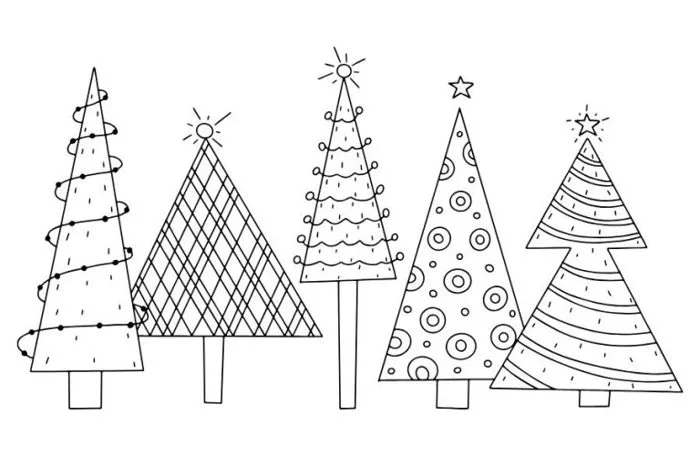 40+ mẫu tranh tô màu cây thông Noel cho bé đơn giản, giúp con thỏa sức sáng  tạo