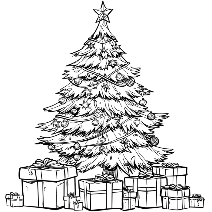 30+ Mẫu tranh tô màu Noel cho bé – Tranh tô màu Ông Già Noel, cây thông  Noel mới nhất