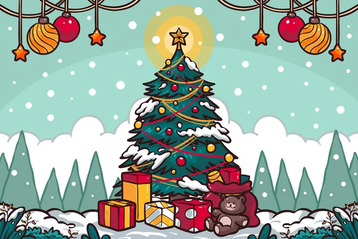 30+ Mẫu tranh tô màu Noel cho bé – Tranh tô màu Ông Già Noel, cây thông  Noel mới nhất