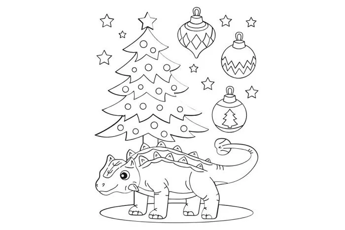 Tải trọn bộ 300+ tranh tô màu cây thông Noel miễn phí cho bé tập tô