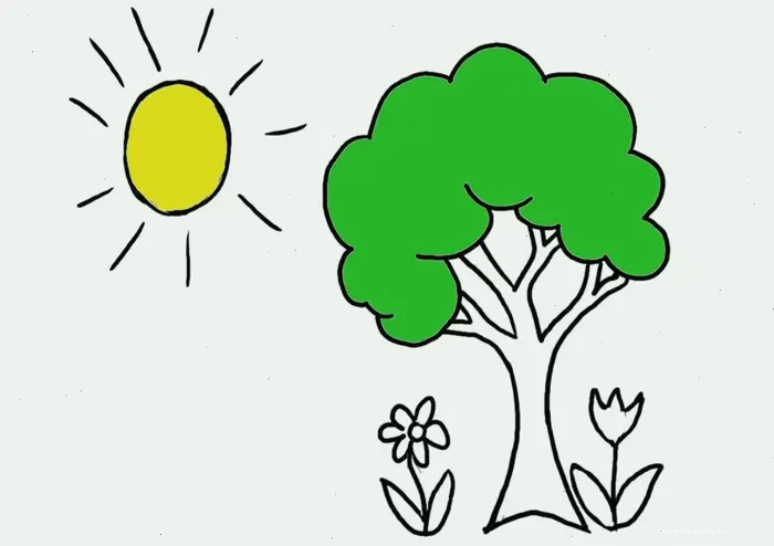 Khám phá thế giới tranh tô màu cây xanh: Hướng dẫn chi tiết cho bé
