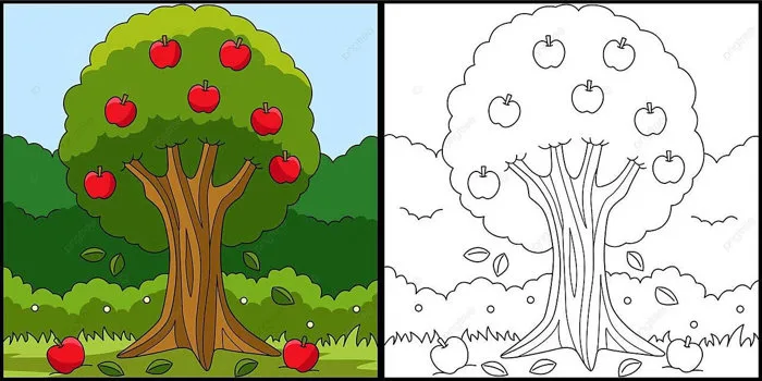 Hình ảnh Tranh Tô Màu Cây Táo Minh Họa Tô Màu Vẽ Tô Màu Trang Tô Màu Vector  PNG , Bản Vẽ Cây, Bản Vẽ Quả Táo, Bản Vẽ Cánh minh họa