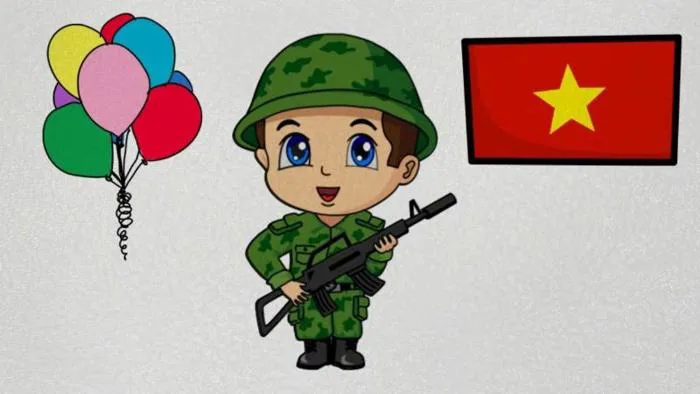 99+ tranh tô màu chú bộ đội – Rõ nét, ý nghĩa cho bé