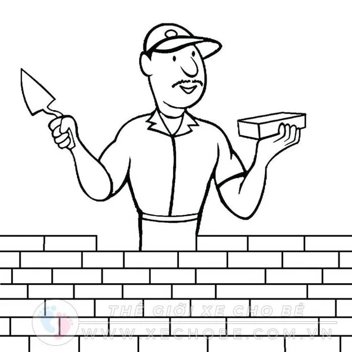 Tranh tô màu cho bé theo chủ đề nghề nghiệp