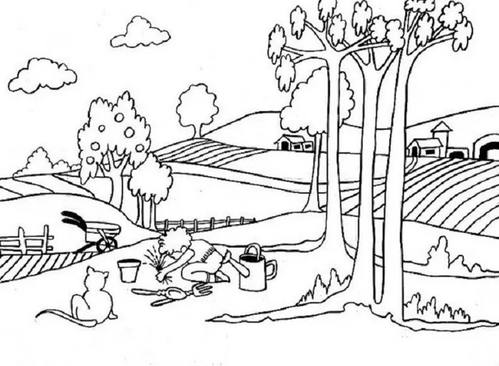 Bộ sưu tập tranh tô màu phong cảnh quê hương đất nước tươi đẹp – Hay Nhất