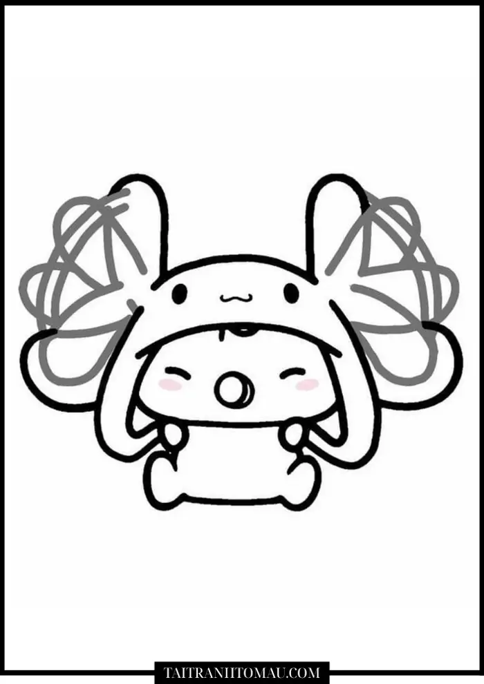 Tải 100+ Tranh Tô Màu Cinnamoroll Cute, Dễ Thương Cho Bé [Miễn Phí PDF A4]