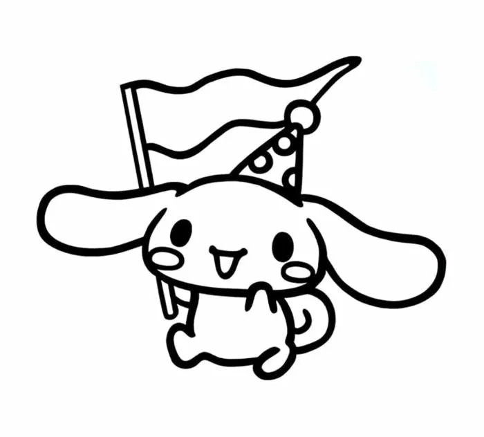 Tô Màu Cinnamoroll - Tranh Tô Màu Cho Bé