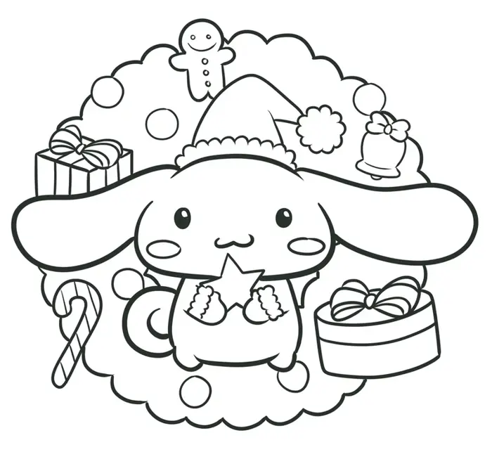 95+ mẫu tranh tô màu Cinnamoroll siêu đáng yêu cho bé