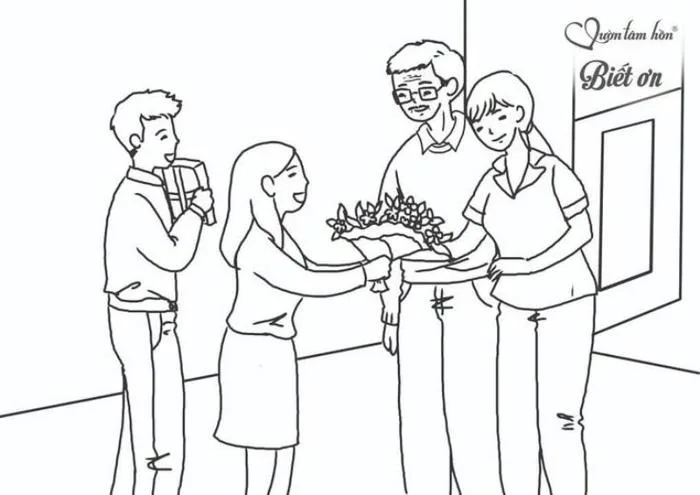 Tranh Tô Màu Cô Giáo Đẹp Cho Bé Tập Tô Và Sáng Tạo