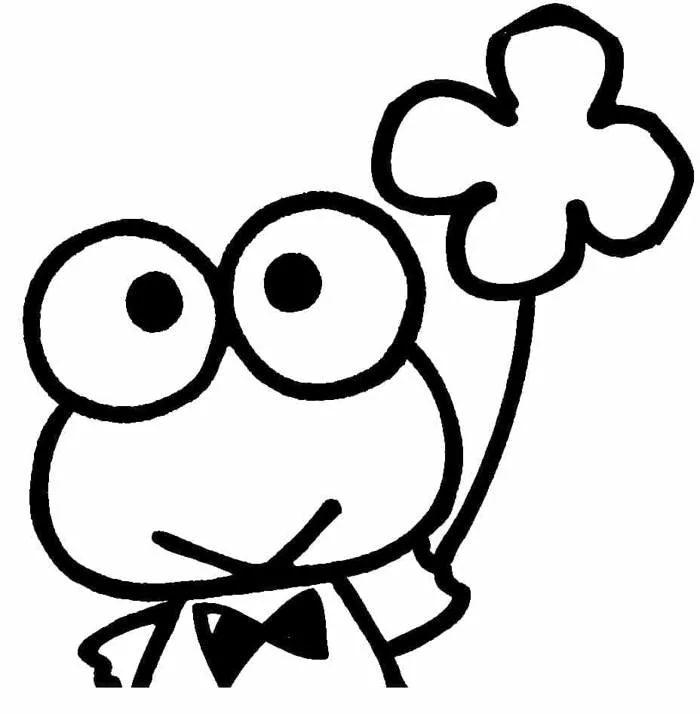 Tô màu Ếch Xanh Keroppi - Trang Tô Màu Cho Bé