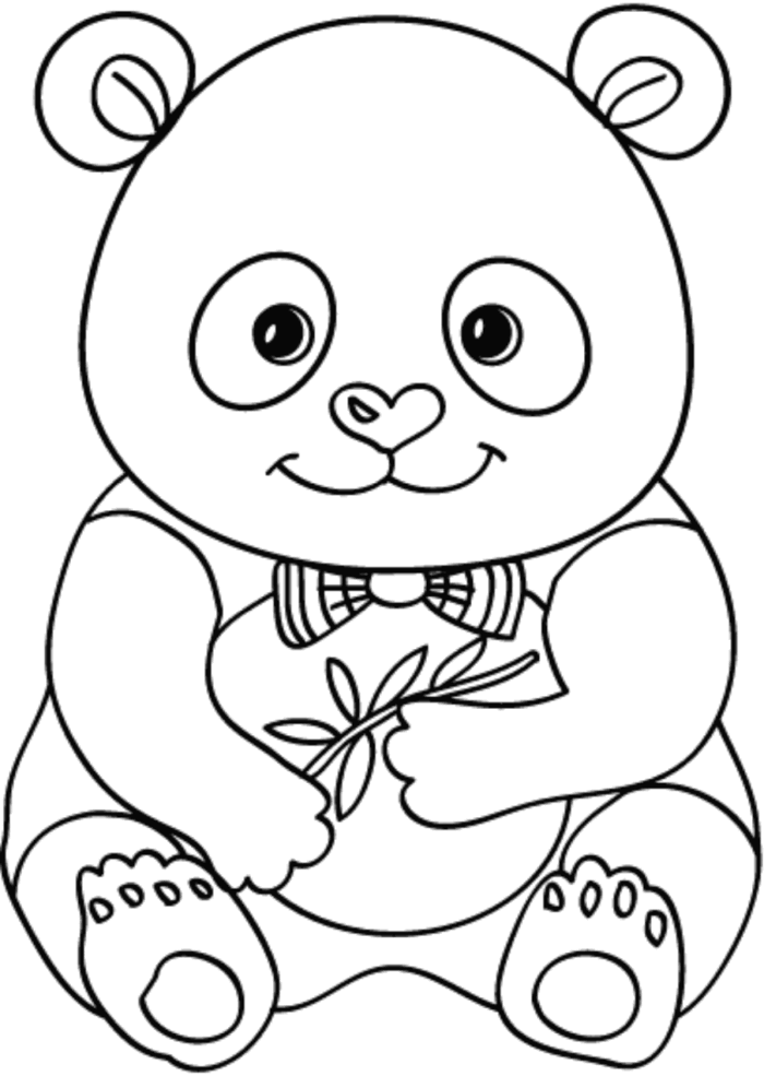 Tô Màu Con Gấu - Tranh Tô Màu Cho Bé