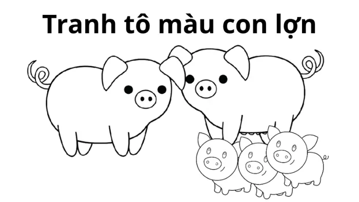 Bộ sưu tập tranh tô màu con lợn đáng yêu nhất cho trẻ Bộ sưu tập tranh tô màu con lợn đáng yêu nhất cho trẻ