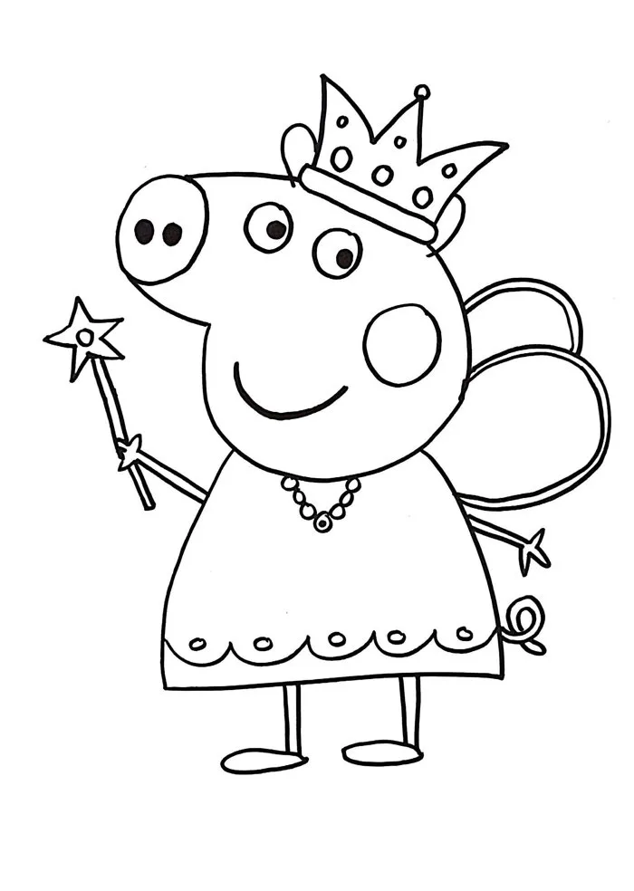 Tranh tô màu heo peppa Tranh tô màu heo peppa
